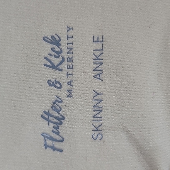 Flutter & Kick Maternity Skinny Ankle Jeans size 12 Rose Pink - Picture 13 of 16